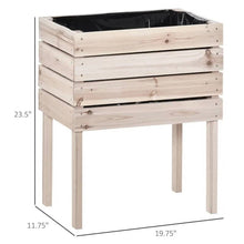 Load image into Gallery viewer, Farmhouse 4 Piece Wooden Elevated Raised Garden Bed Planter Box