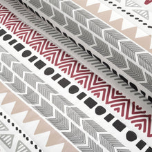 Load image into Gallery viewer, Full/Queen Lightweight Rustic Red Chevron Stripe Reversible 3 Piece Quilt Set