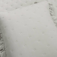 Load image into Gallery viewer, King Size Lightweight Grey Ruffle Reversible Oversized 3 Piece Quilt Set