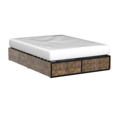 Load image into Gallery viewer, Full Metal Wood Platform Bed Frame with 4 Storage Drawers - 600 lbs Max Weight