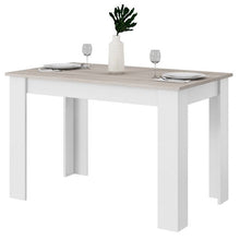 Load image into Gallery viewer, 47-inch Kitchen Dining Table or Computer Desk in White Light Grey Wood Finish