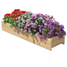 Load image into Gallery viewer, Unfinished Cedar Wood Garden Planter Box 46-inch x 11-inch - Made in USA