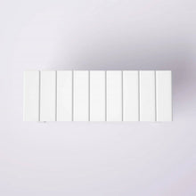 Load image into Gallery viewer, White Slatted Wood 2-Shelf Shoe Rack Storage Bench For Entryway or Closet