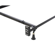 Load image into Gallery viewer, Twin/Full Adjustable Metal Bed Frame with Headboard Footboard Brackets