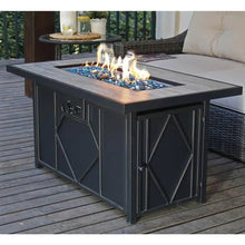 Load image into Gallery viewer, 42-inch Outdoor Propane Gas Fire Pit Patio Table with Blue Fire Glass