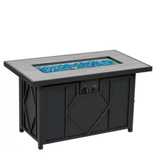 Load image into Gallery viewer, 42-inch Outdoor Propane Gas Fire Pit Patio Table with Blue Fire Glass