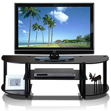 Load image into Gallery viewer, Espresso &amp; Black TV Stand Entertainment Center - Fits up to 42-inch TV