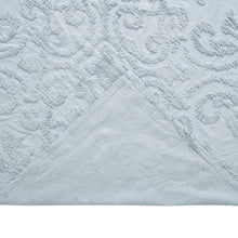 Load image into Gallery viewer, Full Size 100-Percent Cotton Chenille 3-Piece Coverlet Bedspread Set in Blue