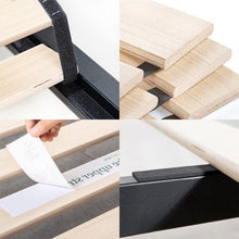 Load image into Gallery viewer, Full Black Metal Platform Bed Frame with Wood Slats - 700 lbs Weight Capacity