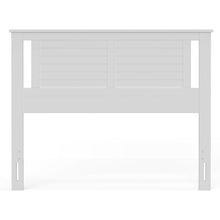 Load image into Gallery viewer, Full size Farmhouse Solid Wood Slatted Headboard in White Finish