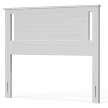 Load image into Gallery viewer, Full size Farmhouse Solid Wood Slatted Headboard in White Finish