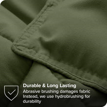 Load image into Gallery viewer, Full/Double size Super Soft Down Alternative Comforter Set in Olive Green