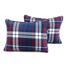 Load image into Gallery viewer, Full/Queen Farmhouse Plaid 3 Piece Lightweight Reversible Quilt Set