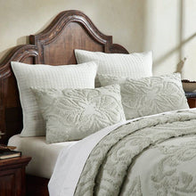 Load image into Gallery viewer, Full Size 100-Percent Cotton Chenille 3-Piece Coverlet Bedspread Set in Sage