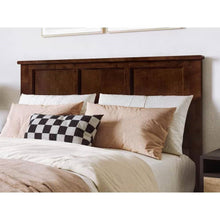 Load image into Gallery viewer, Full size Traditional Style Headboard in Walnut Wood Finish