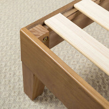 Load image into Gallery viewer, Full size Solid Wood Low Profile Platform Bed Frame in Pine Finish