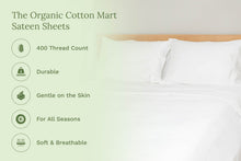 Load image into Gallery viewer, Organic Sateen Bed Sheets Set