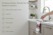 Load image into Gallery viewer, Striped Kitchen Towels