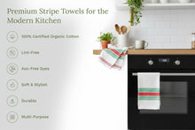 Load image into Gallery viewer, Striped Kitchen Towels