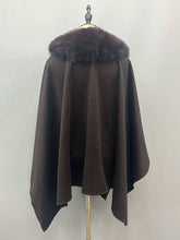 Load image into Gallery viewer, Cashmere Fur cape