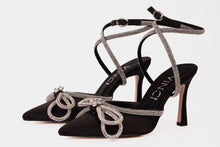 Load image into Gallery viewer, The Floransa Black Leather Pointy Toe Ankle Strap Women Sandal Final Sale!