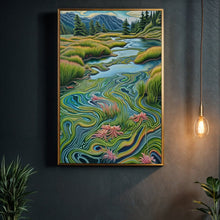 Load image into Gallery viewer, Canvas Print: "Flowing Serenity"