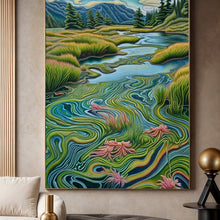 Load image into Gallery viewer, Canvas Print: "Flowing Serenity"