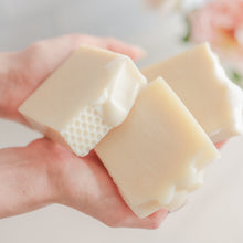 Load image into Gallery viewer, Fragrance Free Handmade Tallow + Goat Milk Soap Bar Trio