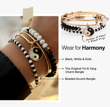 Load image into Gallery viewer, Mother of Pearl Yin Yang Bangles Set of 3