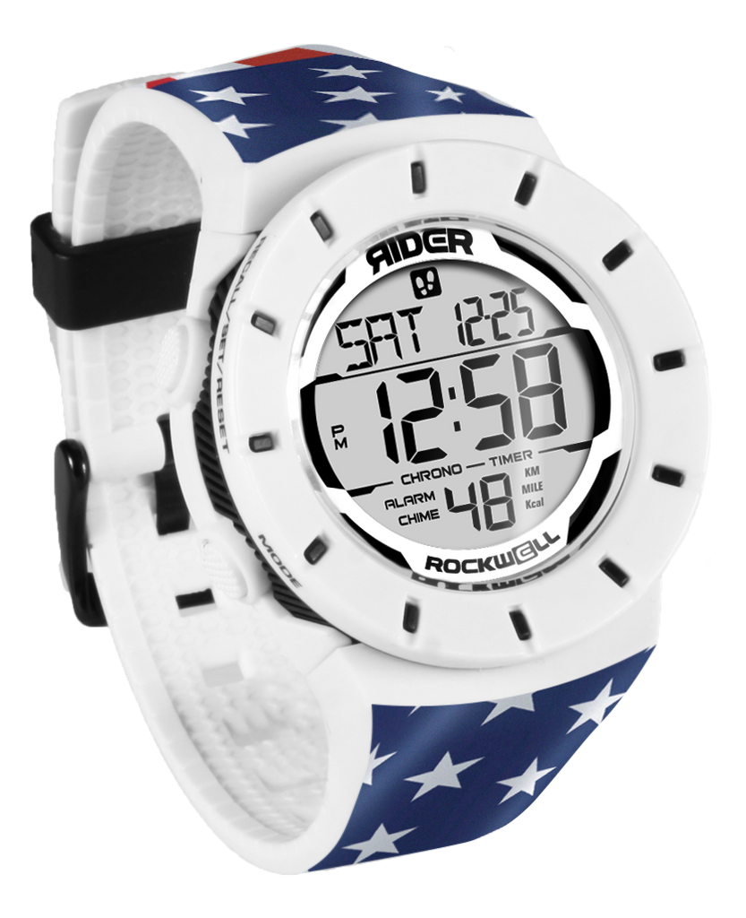 Coliseum Fit™ Forum - Patriot Edition (White/Black) Watch