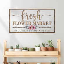 Load image into Gallery viewer, Fresh Flower Market Sign