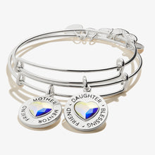 Load image into Gallery viewer, Mother Daughter Charm Bangles, Set of 2