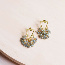 Load image into Gallery viewer, Labradorite Fringe Earrings