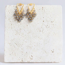 Load image into Gallery viewer, Labradorite Fringe Earrings