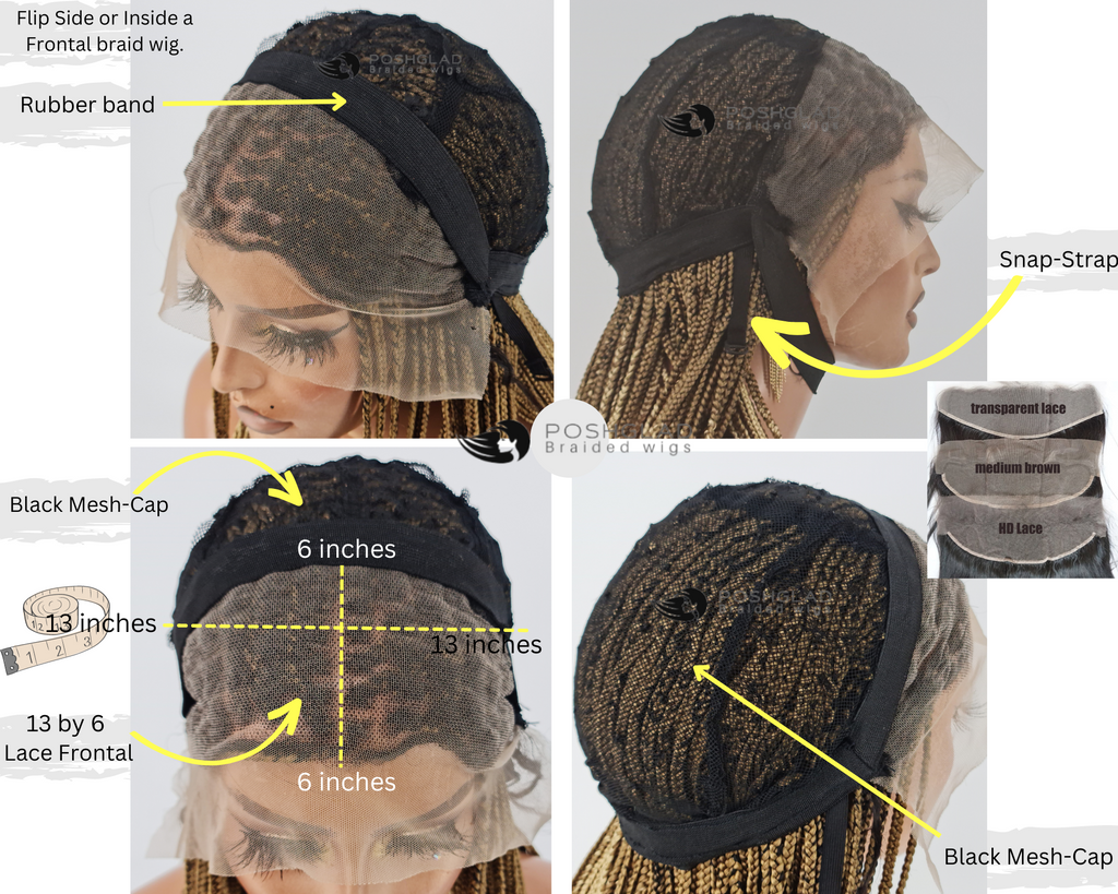 Cornrow Braid Wig - 13x6 Deep Frontal - Bonnie