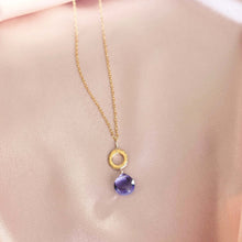 Load image into Gallery viewer, Amethyst Mini Layering Necklace
