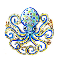Load image into Gallery viewer, Blue- Yellow Octopus