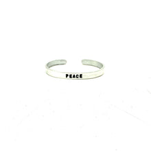 Load image into Gallery viewer, Inspirational Aluminum Cuff- Peace