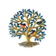 Load image into Gallery viewer, Medium Blue Three Birds Tree of Life