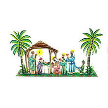 Load image into Gallery viewer, Painted Palm Tree Nativity- Multicolor