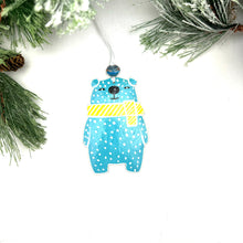 Load image into Gallery viewer, Ice Bear in the Snow Ornament