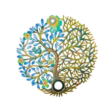 Load image into Gallery viewer, Oil Drum Top Tree- Blue/Green