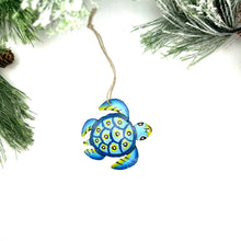 Load image into Gallery viewer, Little Blue Turtle Ornament