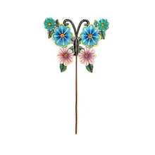 Load image into Gallery viewer, Butterfly Garden Stake- Flowers 3