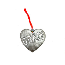 Load image into Gallery viewer, Rustic Natural Grace Heart Ornament