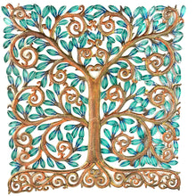 Load image into Gallery viewer, Jumbo Square Turquoise Tree