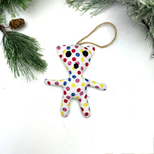 Load image into Gallery viewer, Little Bear Ornament- Dots