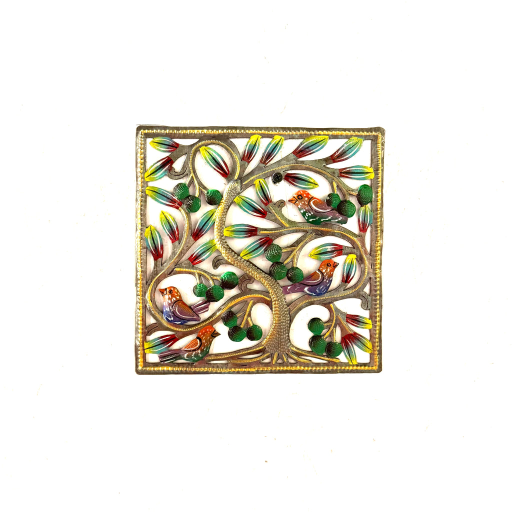 Small Square Birds with Green Fruit