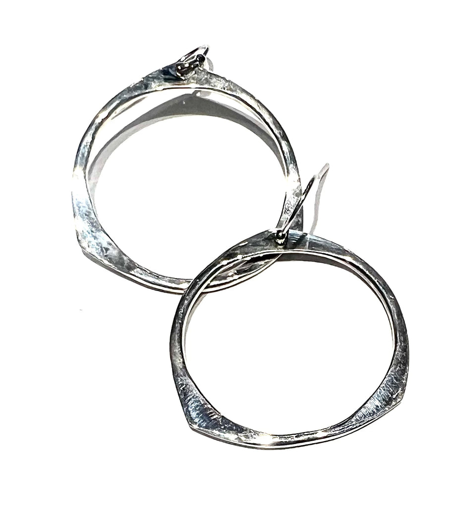 Hand Hammered Hoop earrings