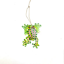 Load image into Gallery viewer, Little Frog Ornament- Green/Yellow